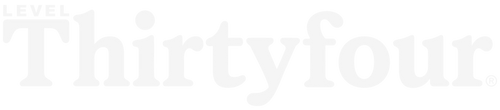Level Thirtyfour logo white png